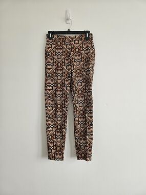 H&M Size 2 Geometric Print Desert Straight Leg